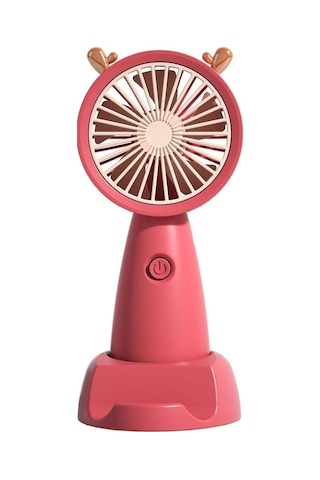 Robeve Şarjlı Mini Fan Taşınabilir Vantilatör Mini El Fanı Askılı Vantilatör Taşınabilir Güçlü Vantilatör Taşınabilir Ve Stantlı Fan Masaüstü Fan Vantilatör 24903