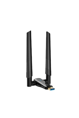Çift Antenli Ax1800 Mbps Wifi6 Çift Antenli Yüksek Hızlı 2.4g & 5g Destekli Kablosuz Usb Adaptörü