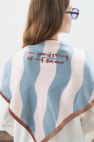 Desenli Orta Boy Saten Fular Dream Dream