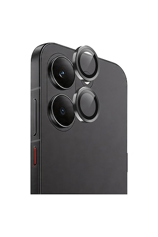 Newface - 867 - Xiaomi Poco X8 Pro Raze Metal Kamera Lens - Spt-gld - - Siyah