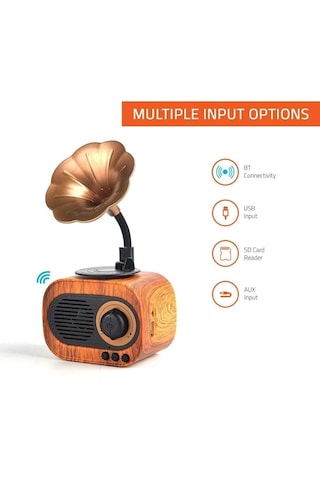 Arell B5 Wireless B5 Gramafon Bluetooth 5.3 Hoparlör