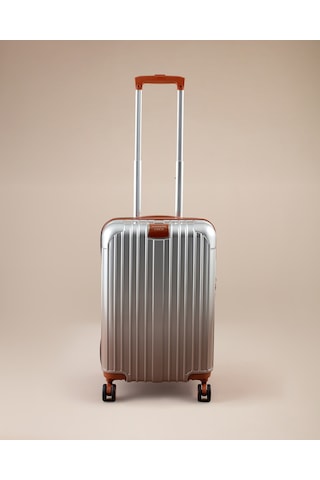 Madame Coco Chest Valiz/bavul - Gümüş - Kabin Boy 8684427217856 Çok Renkli