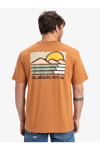 Quiksilver Evo Future Islands Ss Erkek T-shirt-29750 Kahverengi