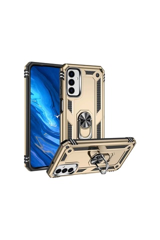 Samsung Uyumlu Galaxy M23 Kılıf Zore Vega Kapak Gold