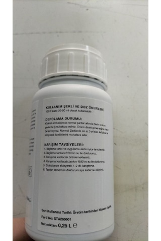 Stabalance 250 Ml Ph Düzenleyici, Yayıcı Ve Yapıştırıcı Karışım Ajanı