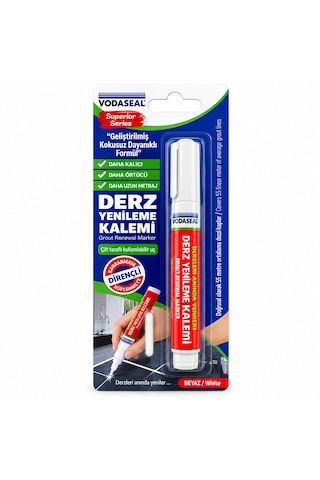 10 Adet Beyaz / Süper Seri Derz Kalemi Su Bazlı - Kokusuz Yedek Uç 5492 11