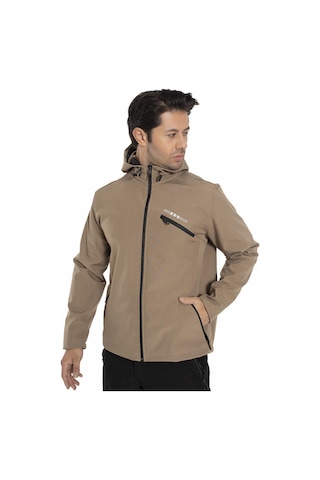 Crozwise Erkek Softshell Mont Bej