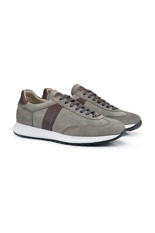 Vizon Bağcıklı Sneaker -02131--süet Vizon - Antik K.kahve Çok Renkli