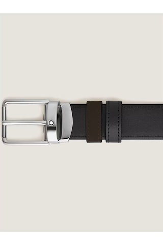 Montblanc Everyday Kahverengi - Siyah 30 Mm Çift Taraflı Deri Kem