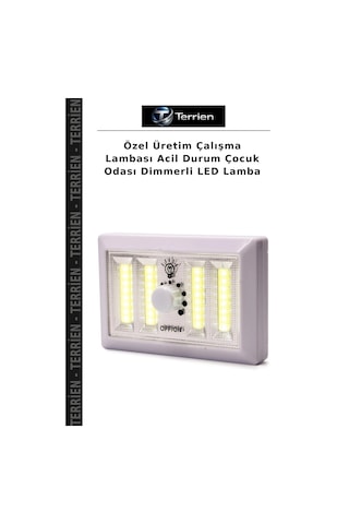 Özel Üretim Çalışma Lambası Acil Durum Çocuk Odası Dimmerli Led Lamba Beyaz Işık