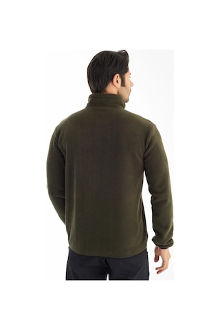 Crozwise Yarım Fermuarlı - Erkek Haki Spor Polar - 6036-04 Haki