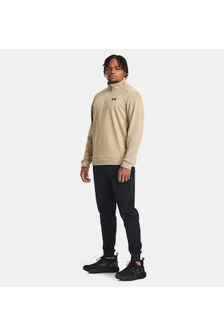 Under Armour Ua Armour Fleece 1/4 Zip Erkek Sweatshirt-30889 Açık Kahverengi