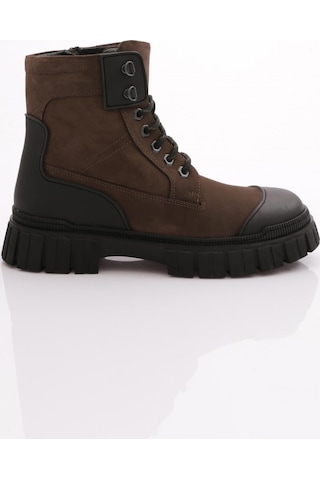 Dgn 9312 Erkek Bağcikli Bot Gri Nubuk