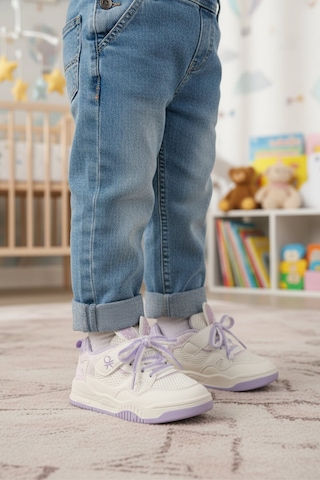 United Colors Of Benetton Lila Cırtlı Hafif Kız Çocuk Spor Ayakkabı Bnı-11411 P