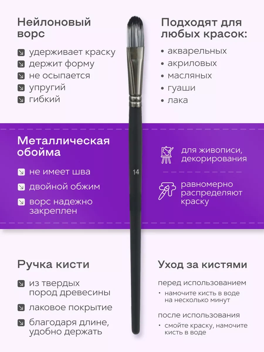 Kitso Sanat Seti 24 Parça Resim Fırçaları 241189841