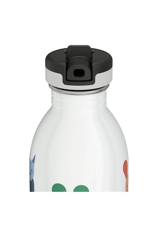 Kids Bottle Best Friends Pipetli Paslanmaz Çelik Çocuk Su Matarası 500 Ml Renkli