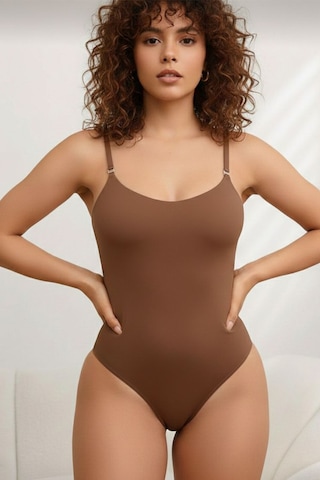 Sıkılaştırıcı Toparlayıcı Zıbın String Korse 9052 Kahverengi