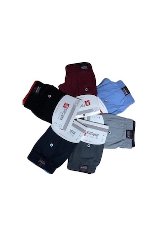 Erdem Erkek Karışık Renk 6'Lı Penye Boxer