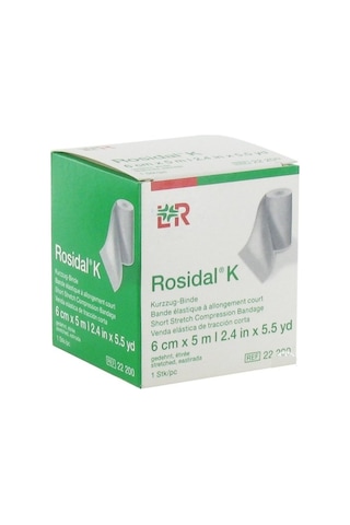 LR Rosidal K Elastik Bandaj Kompresyon Bandajı 6 CM x 5 M 10 Adet
