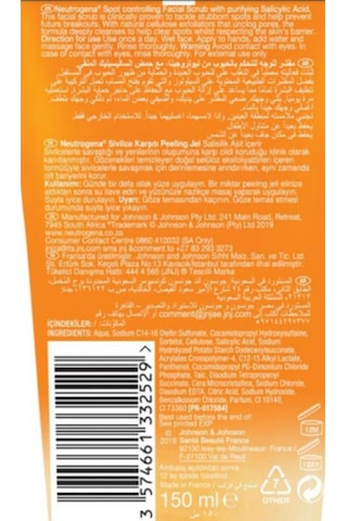 Neutrogena Sivilce Karşıtı Peeling Jel 150 ML