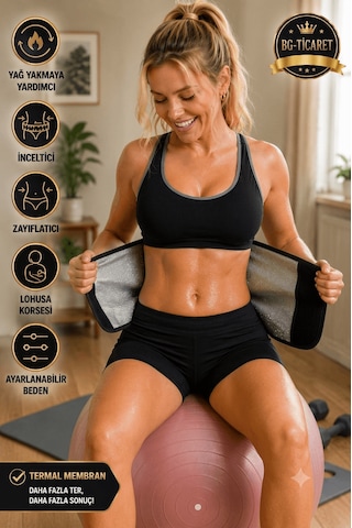 Unisex Termal Terletici Korse Bel Göbek İnceltici Şekillendirici Kemer Fitness Lohusa Korsesi