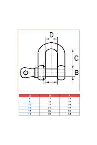Salıncak 10mm Zincir Kilidi U Mapa Vidalı Bağlantı -5 Adet
