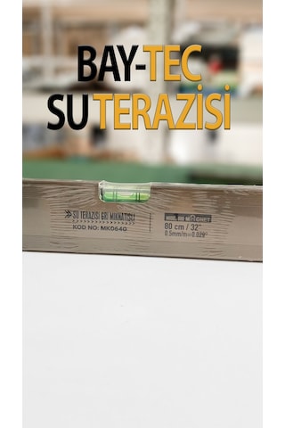 Gri Mıknatıslı Su Terazisi 80 Cm
