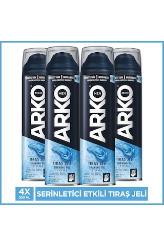 Arko Men Cool Tıraş Jeli 4 x 200 ML