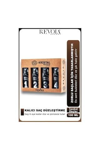 Revola Expert Kristal A Plus Saç Düzleştirici 4'lü Set 4x100 Ml