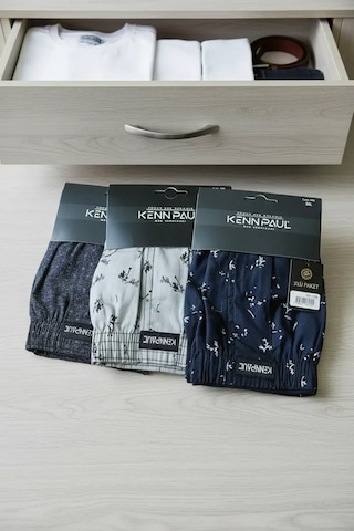 Najmaddin.com Beru Kenpaul Desenli Poplin Erkek Boxer 6 Adet Asorti