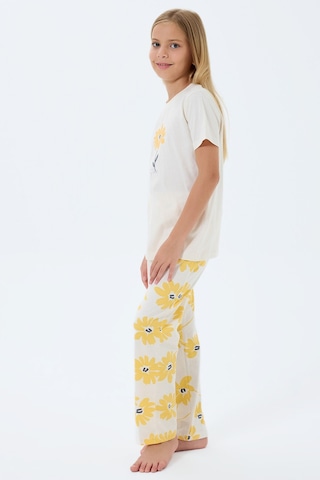 Rolypoly Kız Çocuk Krem Pijama Takım KREM