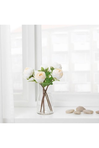 Ikea Smycka Yapay Şakayık Dalı 30 Cm Beyaz Marul Yeşili Beyaz - yeşil
