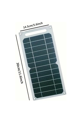 Xuweiwei 10w Beyaz Güneş Paneli 5v Taşınabilir Usb Çıkışlı Dayanıklı Mini Güneş Kiti Dış Mekan Sırt Çantası Yürüyüş Ekipmanları İçin