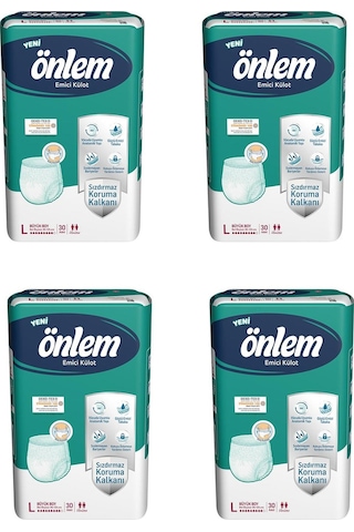Önlem Yetişkin Emici Külot Bezi Büyük Boy Large 4 x 30'lu