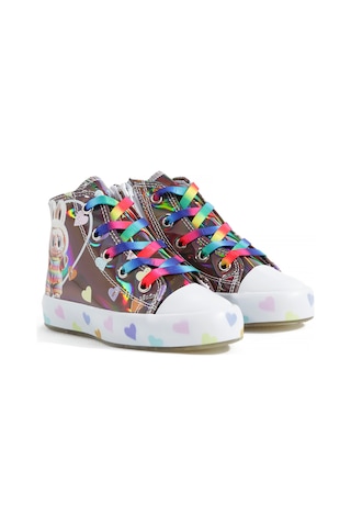 Artı Artı Ayakkabı Mia Kids-2400 Hologram 3d Kız Çocuk Bacıklı &fermuarlı Platin Sneakers Platin