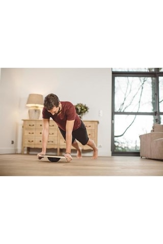 North Pacific Ahşap Denge Tahtası Pilates Tahtası 39.5cm Çok Renkli