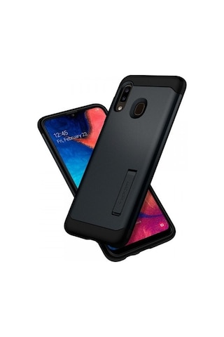 Spigen Galaxy Uyumlu A30 Kılıf Slim Armor Metal Slate