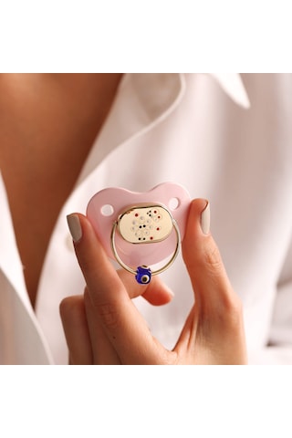 Sembol Gold Altın Emzik Tasarım 14 Ayar Mineli Papatya