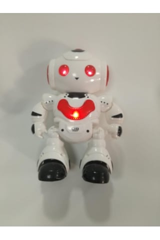 Farbu Oyuncak Uzaktan Kumandalı Işıklı Müzikli Dans Eden Akıllı Robot Kırmızı A7367-j608-2