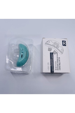 Qingmipy Silikon Burun Tıkanıklığı Ve Horlama Engelleme Aleti - Uyku Sağlığı İçin Elektrikli Burun Spreycisi 1. Nesil Yeşil -吸塑 Paket