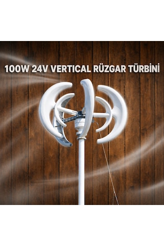 100w 24v Vertical Rüzgar Türbini