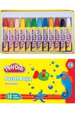Play Doh 12 Renk Pastel Boya Karton Kutu