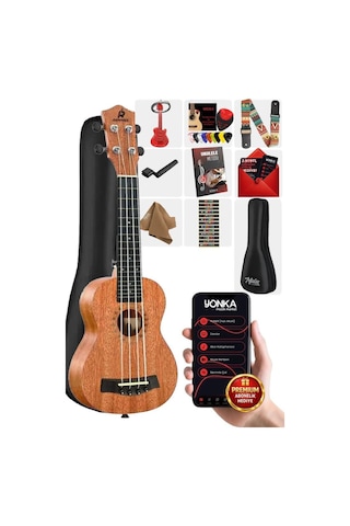 Rennes RD-24 Concert Ukulele (Çanta Capo Askı Metod Pena)