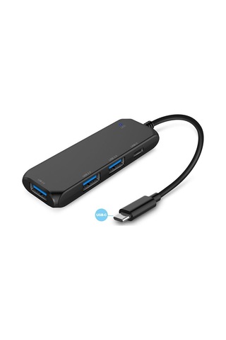 Xiyyadms Type-c Hatt Çevirici: 3 Usb 2.0 + 1 Veri/dc Birleşik Usb-c Port, Hızlı Hub, Usb Bölücü