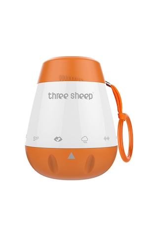 Maiyame Turuncu Bebek Uyku İyileştirici - 6 Sakinleştirici Ses Bebek Ağızkuvveti Algılama - Şarj Edilebilir Pilli Beyaz Gürültü Cihazı Turuncu