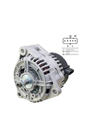 24v Alternatör Dinamo Bosch Tipi 100 A 5 Fiş Yan Soketli .-s-ıg-l-w Man Tga