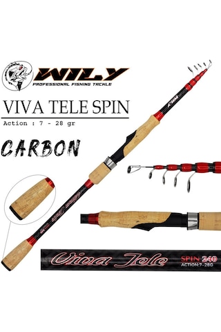 Wily Viva 270cm 10-35 Gr Tele Spin Kamış 1