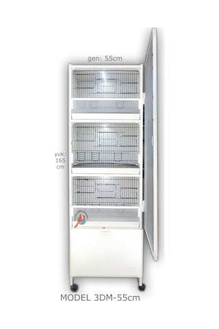 İstanbul Kafes Model 3D Pvc Kuş Dolabı