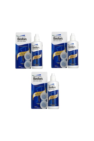 Bausch + Lomb Boston Simplus Sert Lens Solüsyonu 3 x 120 ML