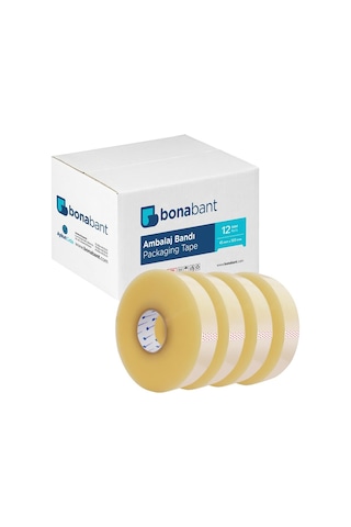 Bonabant Akrilik 4,5Cm X 800M 12 Adet Şeffaf Koli Bantı